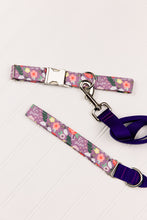 Load image into Gallery viewer, Bee Mine Purple Floral Valentine's Dog Collar