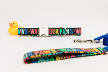 Load image into Gallery viewer, Wash Your Paws Rainbow Dog Collar
