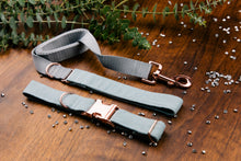 Load image into Gallery viewer, Slate Blue Special Occasion Linen & Cotton Blend Collar