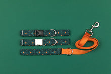 Load image into Gallery viewer, Orange Diamond Matching Dog Leash