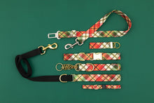 Load image into Gallery viewer, Gold Gilded Plaid Matching Dog Leash