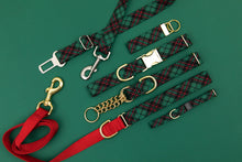 Load image into Gallery viewer, Hunter Green Tartan Breakaway Cat Collar