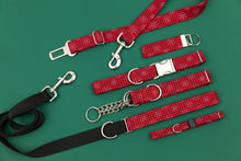 Load image into Gallery viewer, Buffalo Plaid Snowflake Dog Seatbelt