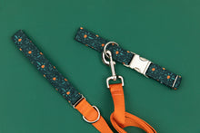 Load image into Gallery viewer, Orange Diamond Matching Dog Leash