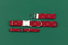 Load image into Gallery viewer, Buffalo Plaid Snowflake Breakaway Cat Collar