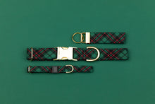 Load image into Gallery viewer, Hunter Green Tartan Breakaway Cat Collar