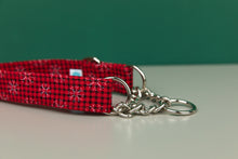 Load image into Gallery viewer, Buffalo Plaid Snowflake Dog Collar