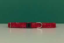 Load image into Gallery viewer, Buffalo Plaid Snowflake Breakaway Cat Collar