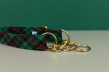 Load image into Gallery viewer, Hunter Green Tartan Dog Collar