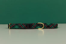 Load image into Gallery viewer, Hunter Green Tartan Breakaway Cat Collar
