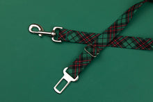 Load image into Gallery viewer, Hunter Green Tartan Dog Seatbelt