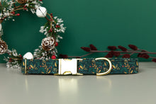 Load image into Gallery viewer, Moody Holly & Berries Water Resistant Dog Collar