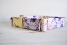 Load image into Gallery viewer, Purple Marble Hexagon Dog Collar