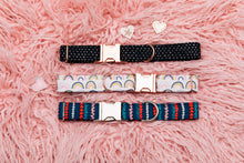 Load image into Gallery viewer, Valentine’s Tiny Hearts Rose Gold Customizable Dog Collar