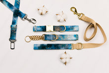 Load image into Gallery viewer, Smoky Blue Marble Water Resistant Dog Collar