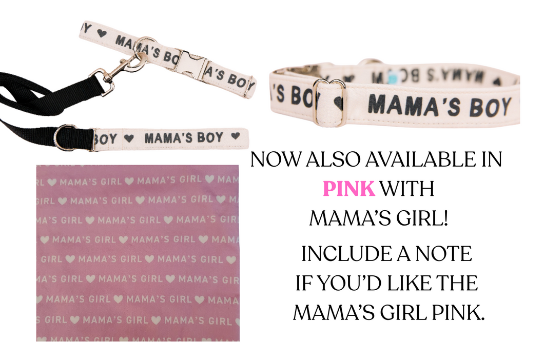 Mama's Boy & Mama's Girl Dog Collar