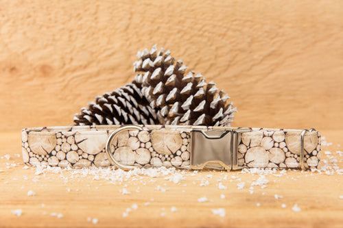 Wood Log Dog Collar