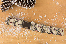 Load image into Gallery viewer, Neutral Christmas Aztec Dog Collar