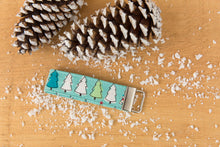 Load image into Gallery viewer, Mint Christmas Trees Dog Collar