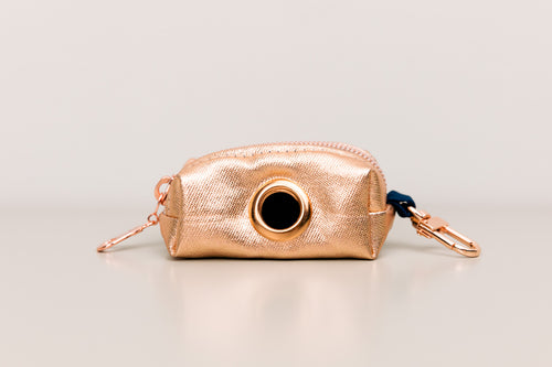 Rose Gold Jewel Tone Waste Bag Holder