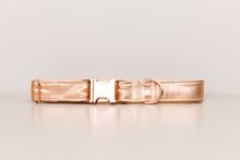 Load image into Gallery viewer, Rose Gold Jewel Tone Dog Collar