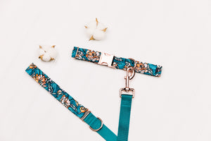 Stained Glass Floral Matching Dog Leash
