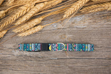 Load image into Gallery viewer, Blue Tribal Cat Collar