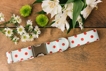 Load image into Gallery viewer, Mint Polka Dot Dog Collar