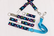 Load image into Gallery viewer, Navy Origami Birds Matching Dog Leash