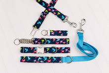 Load image into Gallery viewer, Navy Origami Birds Dog Seatbelt