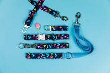Load image into Gallery viewer, Navy Origami Birds Dog Collar