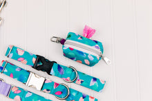 Load image into Gallery viewer, Turquoise Petals Waste Bag Holder