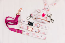 Load image into Gallery viewer, Misty Pink Floral Matching Dog Leash