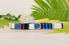 Load image into Gallery viewer, Nautical Striped Cat Collar