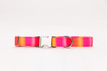 Load image into Gallery viewer, Pink and Orange Sunset Ombre Dog Collar