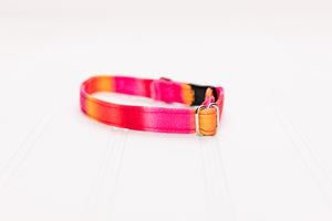 Pink and Orange Sunset Ombre Breakaway Cat Collar