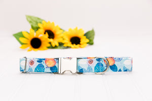 Tropical Fruits Water Resistant Dog Collar