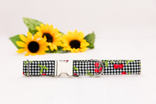 Load image into Gallery viewer, Gingham Plaid &amp; Cherries Dog Collar