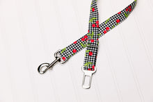 Load image into Gallery viewer, Gingham Plaid &amp; Cherries Dog Seatbelt