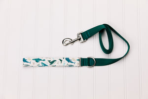 Watercolour Whales Matching Dog Leash