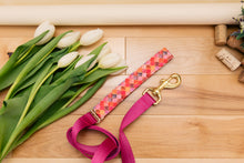 Load image into Gallery viewer, Pink and Gold Moroccan Customizable Matching Dog Leash