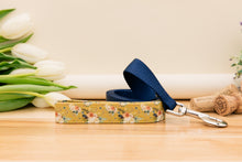 Load image into Gallery viewer, Mustard Yellow Floral Customizable Dog Collar