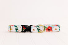 Load image into Gallery viewer, Winter Poppies Water Resistant Dog Collar