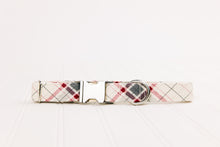 Load image into Gallery viewer, Cozy Cream Flannel Dog Collar