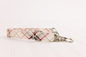 Cozy Cream Flannel Dog Collar