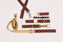 Load image into Gallery viewer, Burgundy Gingerbread Dog Collar