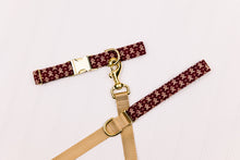 Load image into Gallery viewer, Burgundy Gingerbread Matching Dog Leash