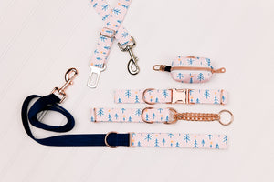Baby Pink Forest Matching Dog Leash