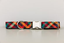 Load image into Gallery viewer, Autumn Plaid Water Resistant Dog Collar