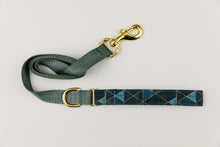 Load image into Gallery viewer, Charcoal and Gold Geometric Matching Dog Leash
